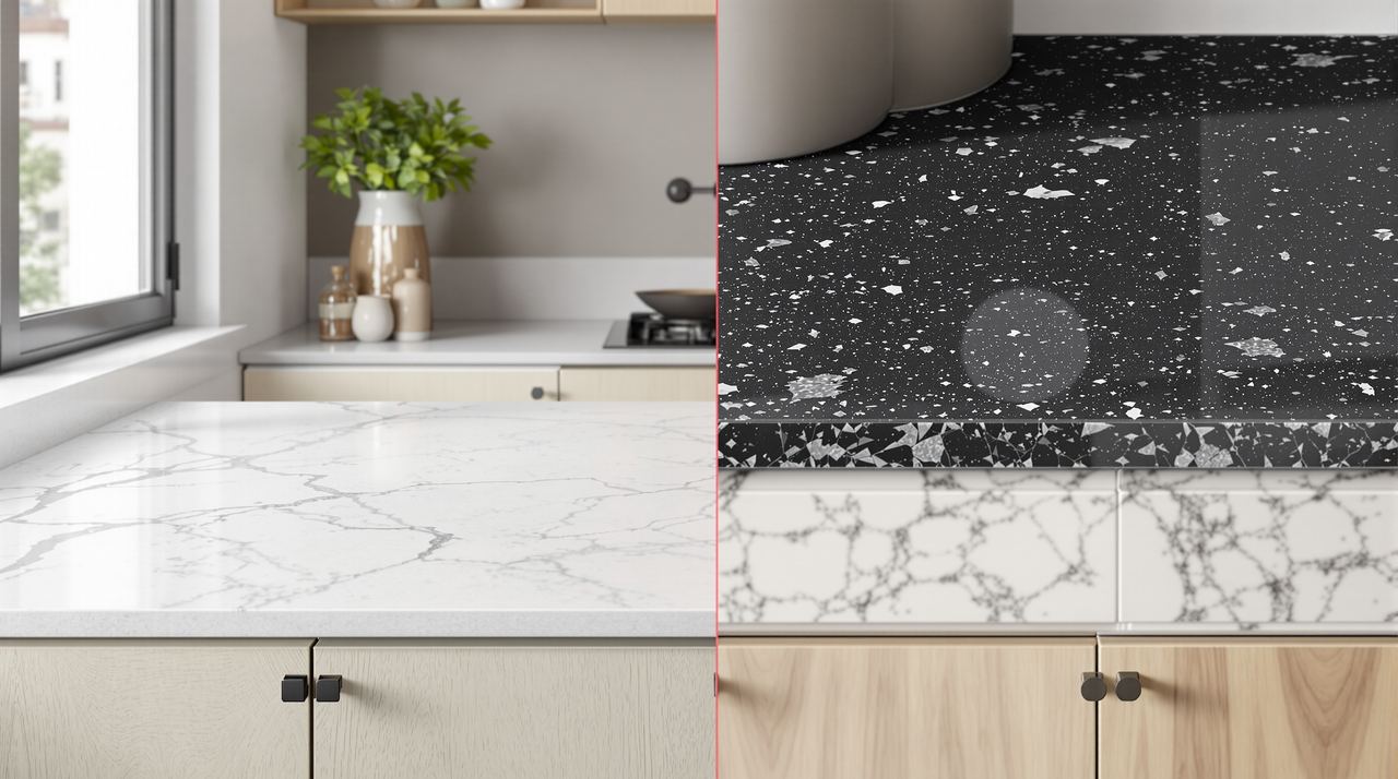 Encimera cocina Silestone vs granito: precio y guía 2026
